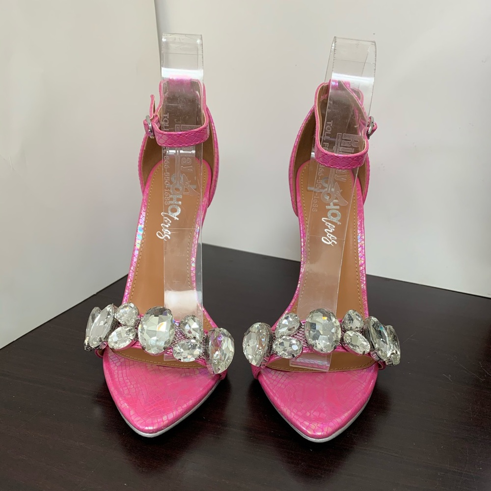Andakucia-01 Rhinestone Stiletto High Heel